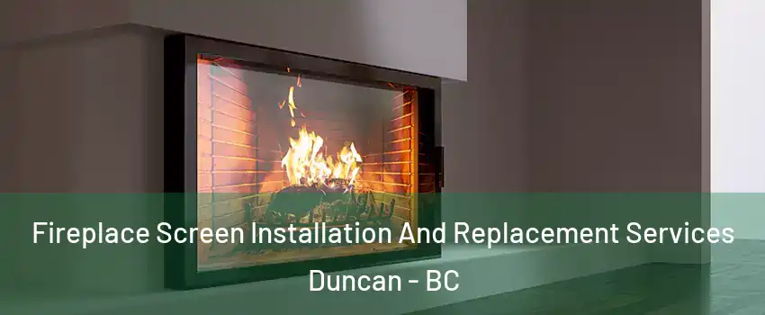 Fireplace Screen Installation And Replacement Services Duncan - BC