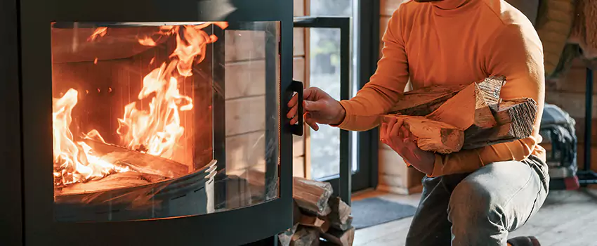 Residential Fireplace Ceramic Glass Installation in Crofton, BC