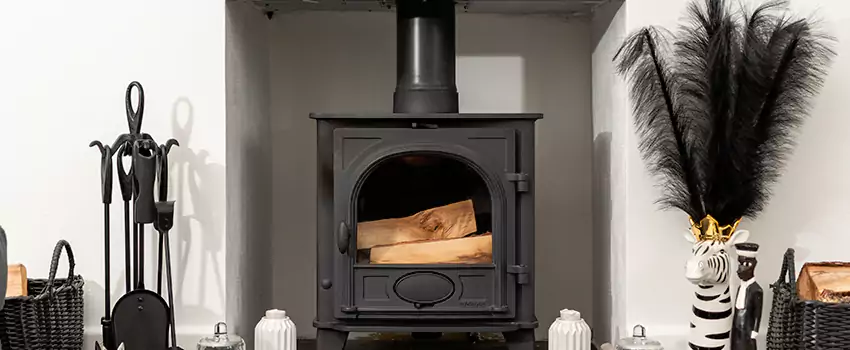 Thelin Hearth Products Providence Pellet Insert Fireplace Installation in Crofton, BC