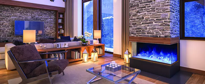Dynamic Flame Color Fireplace Installation in Duncan, BC